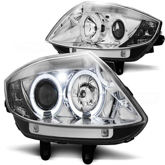 Scheinwerfer Angel Eyes passend für BMW Z4 E85 E86 Bj. 02-08 Chrom