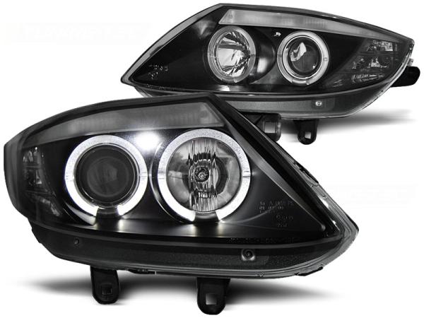 Scheinwerfer Angel Eyes passend für BMW Z4 E85 E86 Bj. 02-08 Schwarz