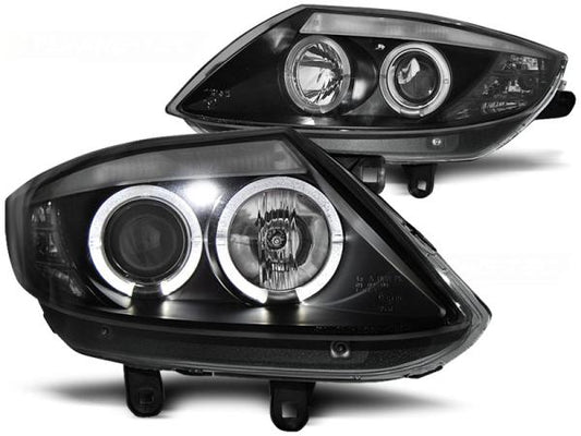 Scheinwerfer Angel Eyes passend für BMW Z4 E85 E86 Bj. 02-08 Schwarz