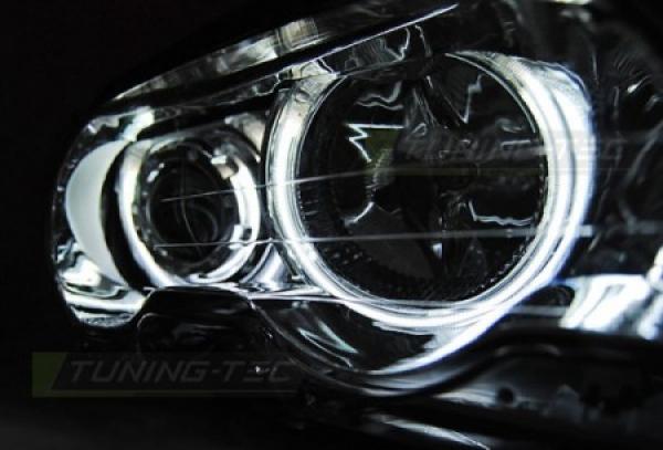 Scheinwerfer CCFL Angel Eyes passend für BMW 3er E46 Coupe Cabrio Bj. 99-03 Chrom