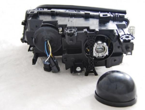 Scheinwerfer LED Angel Eyes passend für BMW 3er E46 Limo Touring Bj. 01-05 Chrom