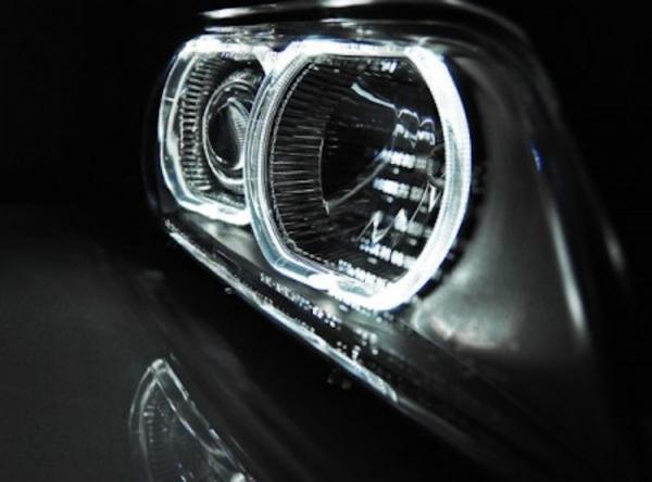 Xenon LED Angel Eyes Scheinwerfer passend für BMW 5er E39 Facelift 95-03 schwarz