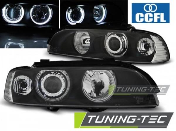 Scheinwerfer CCFL Angel Eyes passend für BMW 5er E39 Bj. 95-00 Schwarz