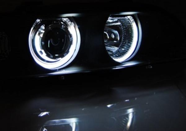 Scheinwerfer CCFL Angel Eyes passend für BMW 5er E39 Bj. 95-00 Schwarz