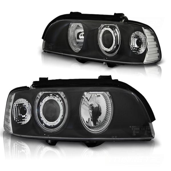 Scheinwerfer CCFL Angel Eyes passend für BMW 5er E39 Bj. 95-00 Schwarz