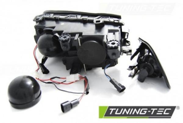 Scheinwerfer LED Angel Eyes passend für BMW 3er E46 Limo Touring Bj. 98-01 Schwarz