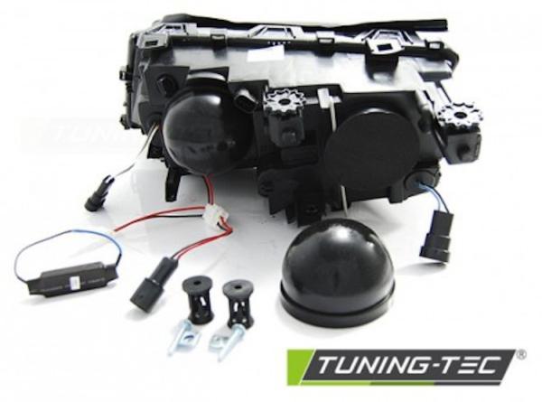 Scheinwerfer LED Angel Eyes passend für BMW 3er E46 Limo Touring Bj. 01-05 Schwarz
