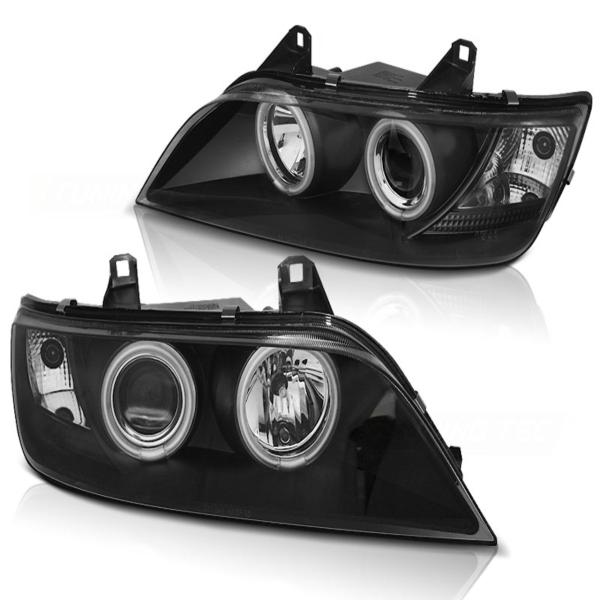 Scheinwerfer CCFL Angel Eyes passend für BMW Z3 Roadster Bj. 96-02 Schwarz