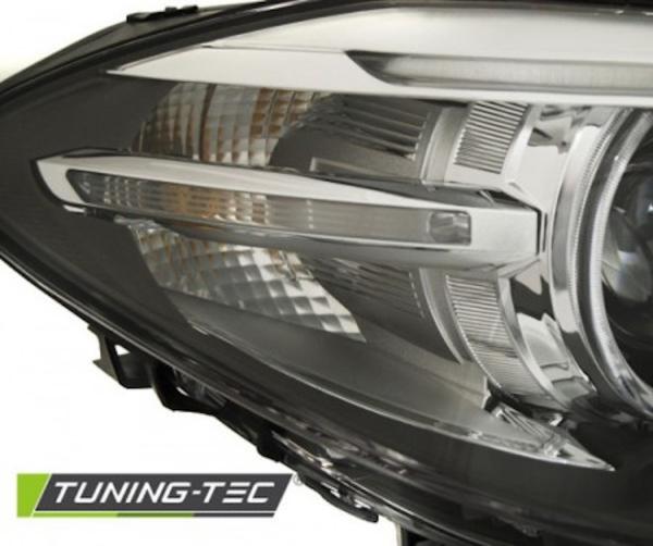 Xenon LED Tagfahrlicht Angel Eyes Scheinwerfer passend für BMW 5er F10/F11 10-13 schwarz