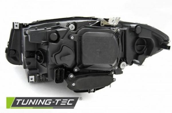 Xenon LED Tagfahrlicht Angel Eyes Scheinwerfer passend für BMW 5er F10/F11 10-13 schwarz