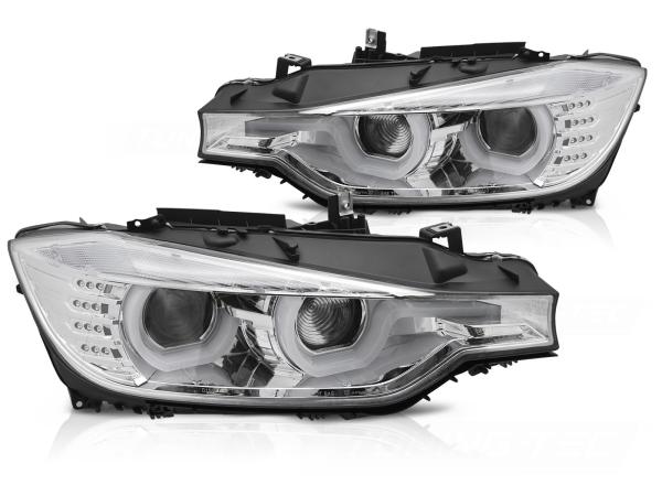 Scheinwerfer DRL LED Tagfahrlicht passend für BMW 3er F30 F31 Bj. 11-15 Chrom