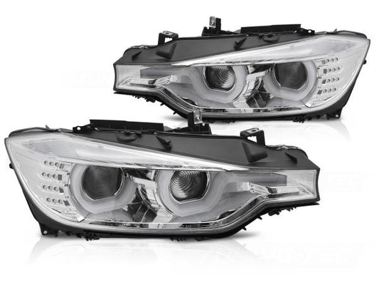 Scheinwerfer DRL LED Tagfahrlicht passend für BMW 3er F30 F31 Bj. 11-15 Chrom
