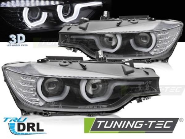 Scheinwerfer DRL LED Tagfahrlicht passend für BMW 3er F30 F31 Bj. 11-15 Schwarz