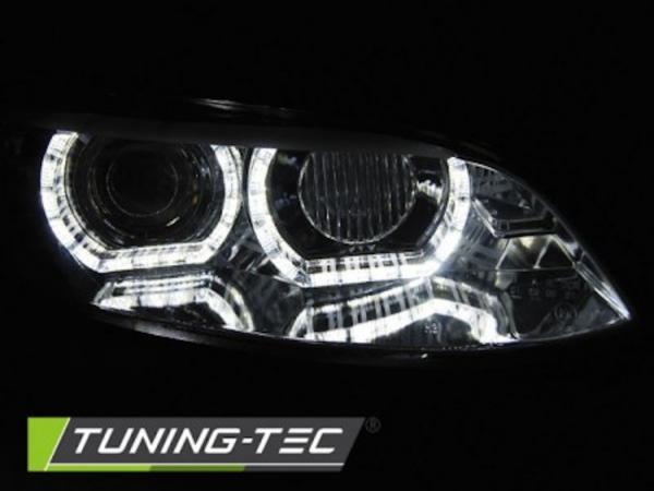 Xenon Scheinwerfer DRL LED Tagfahrlicht passend für BMW E92 E93 mit AFS Bj. 05-10 Chrom