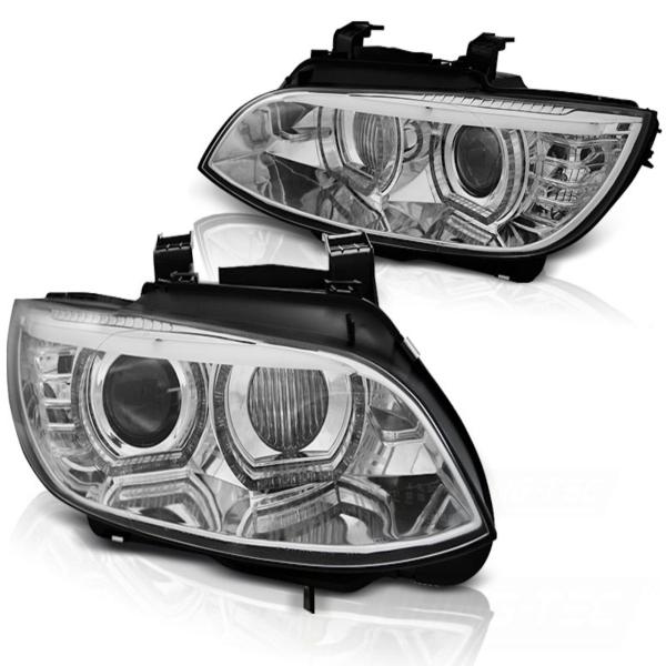 Xenon Scheinwerfer DRL LED Tagfahrlicht passend für BMW E92 E93 mit AFS Bj. 05-10 Chrom