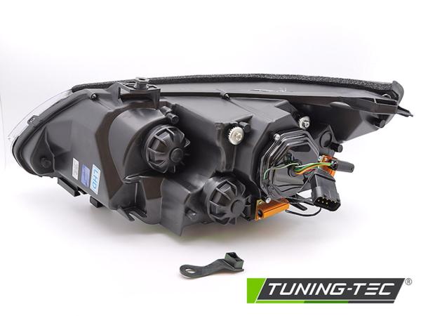 3D LED Angel Eyes Scheinwerfer passend für BMW 5er E60 / E61 03-07 schwarz LED Blinker