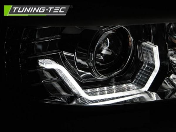 3D LED Angel Eyes Scheinwerfer passend für BMW 3er E90/E91 05-08 chrom mit LED Blinker