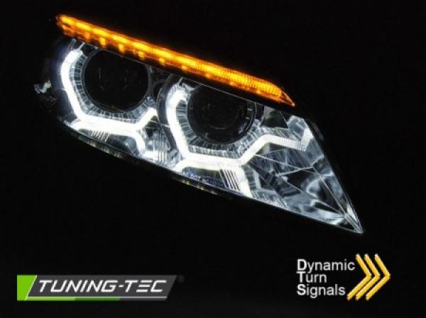 Xenon Scheinwerfer DRL LED Tagfahrlicht passend für BMW Z4 E89 Bj. 09-13 Chrom