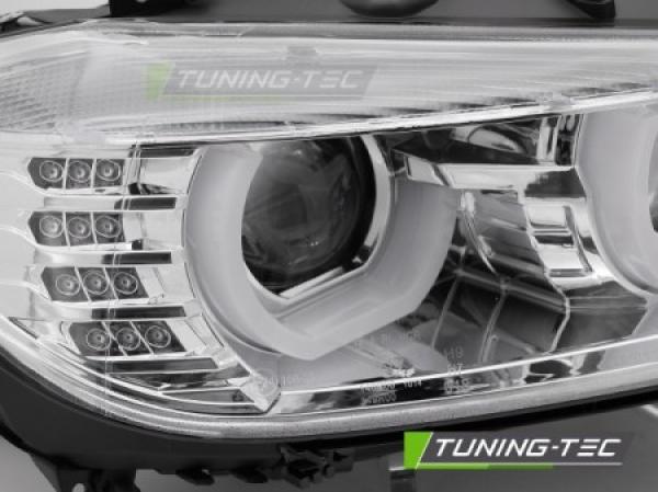 Xenon Scheinwerfer DRL LED Tagfahrlicht passend für BMW 3er F30 F31 Bj. 11-15 Chrom
