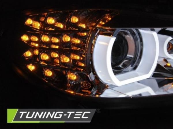 Xenon Scheinwerfer 3D Angel Eyes passend für BMW 3er E90 E91 LCI Bj. 09-12 Chrom AFS