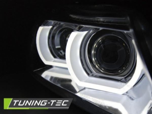 Xenon Scheinwerfer 3D Angel Eyes passend für BMW 3er E90 E91 LCI Bj. 09-12 Chrom AFS