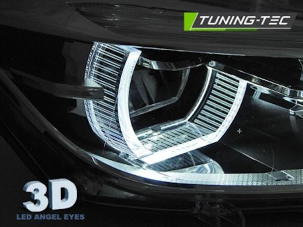 Voll LED Scheinwerfer Tagfahrlicht passend für BMW 3er F30 F31 Bj. 11-15 Schwarz