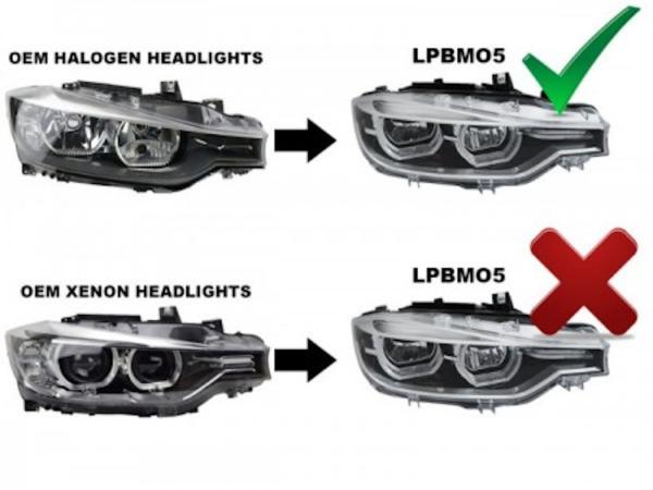 Voll LED Scheinwerfer Tagfahrlicht passend für BMW 3er F30 F31 Bj. 11-15 Schwarz