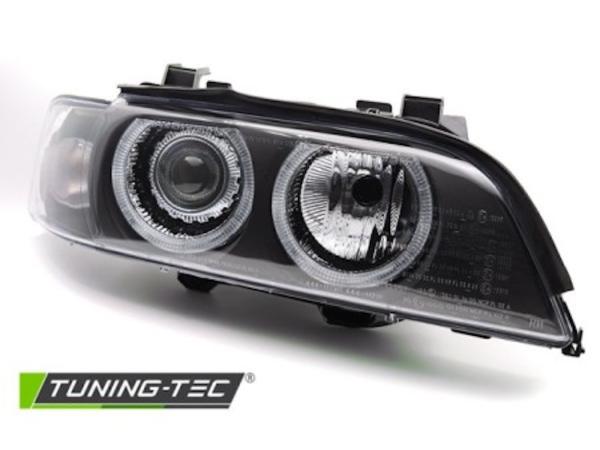 Xenon Angel Eyes Scheinwerfer passend für BMW 5er E39 Facelift (LCI) 00-03 schwarz