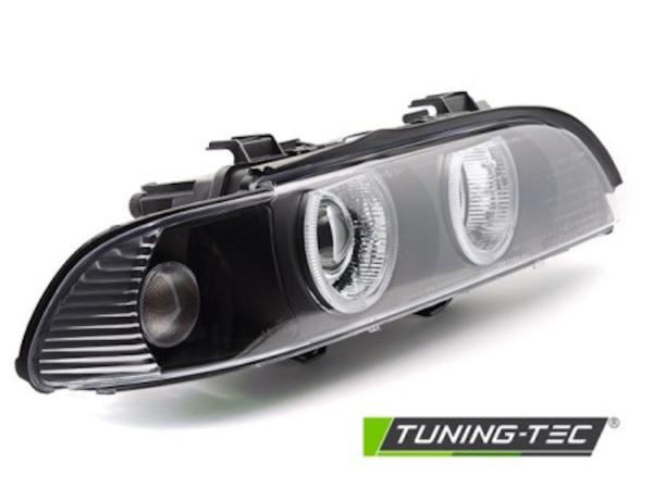 Xenon Angel Eyes Scheinwerfer passend für BMW 5er E39 Facelift (LCI) 00-03 schwarz