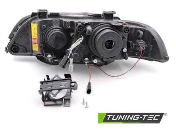 Xenon Angel Eyes Scheinwerfer passend für BMW 5er E39 Facelift (LCI) 00-03 schwarz