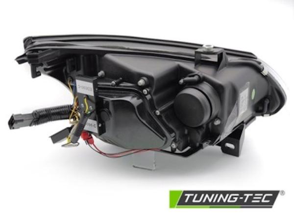 Xenon Scheinwerfer Angel Eyes passend für BMW 5er E60 E61 Bj. 03-04 Schwarz LED Blinker