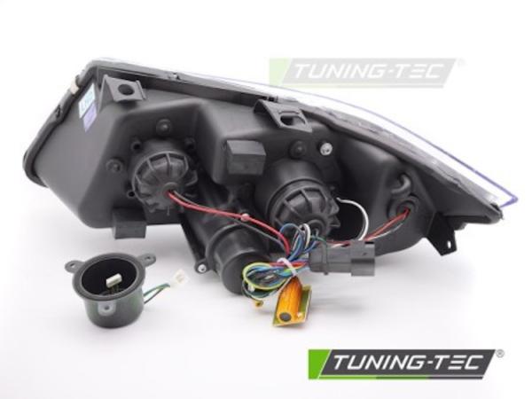 LED Angel Eyes Scheinwerfer Set passend für BMW 3er E90/E91 05-08 chrom mit LED Blinker