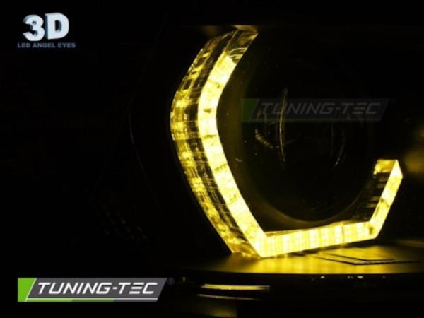 LED Tagfahrlicht Angel Eyes Scheinwerfer Set passend für BMW 3er F30/F31 11-15 chrom