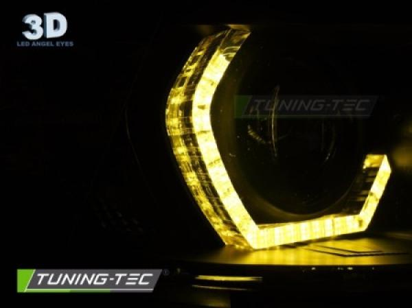 LED Tagfahrlicht Angel Eyes Scheinwerfer Set passend für BMW 3er F30/F31 11-15 schwarz