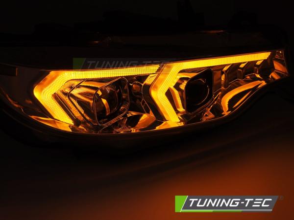 Xenon LED Tagfahrlicht Scheinwerferset passend für BMW 4er F32/F33 Coupe/Cabrio 13-17 chrom