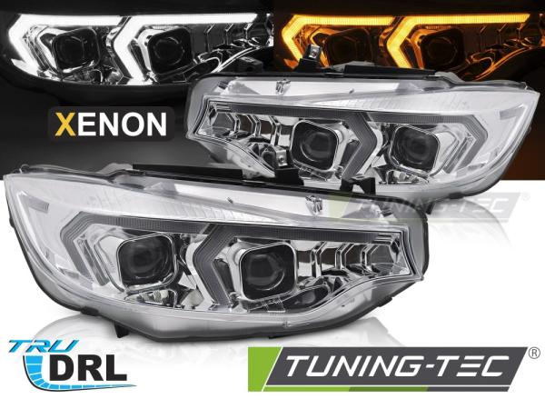 Xenon LED Tagfahrlicht Scheinwerferset passend für BMW 4er F32/F33 Coupe/Cabrio 13-17 chrom