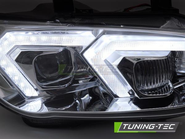 Xenon LED Tagfahrlicht Scheinwerferset passend für BMW 3er Coupe/Cabrio E92/E93 LCI 10-13 chrom