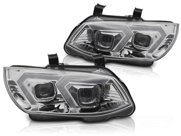 Xenon LED Tagfahrlicht Scheinwerferset passend für BMW 3er Coupe/Cabrio E92/E93 LCI 10-13 chrom