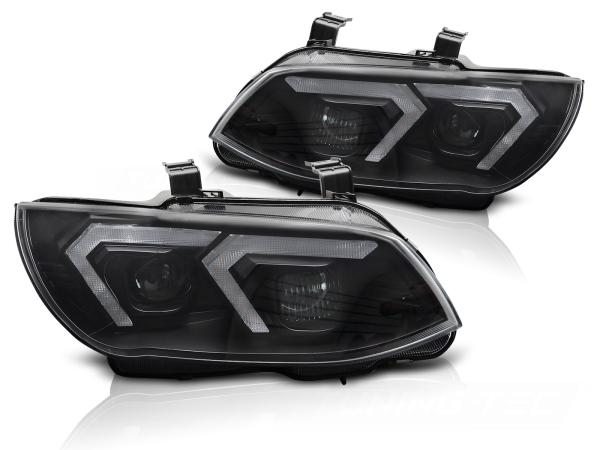 Xenon LED Tagfahrlicht Scheinwerferset passend für BMW 3er Coupe/Cabrio E92/E93 LCI 10-13 schwarz