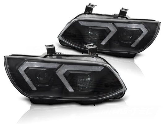 3D Xenon LED Tagfahrlicht Scheinwerferset passend für BMW 3er Coupe/Cabrio E92/E93 LCI 10-13 schwarz