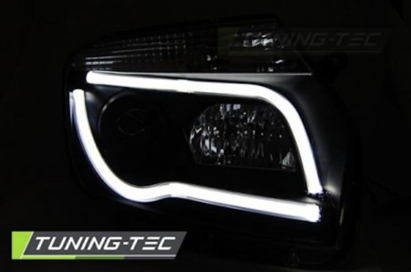 Scheinwerfer LED Tagfahrlicht Optik passend für Dacia Duster Bj. 10-14 Schwarz LTI