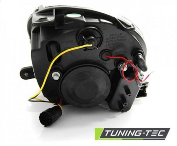 Scheinwerfer LED Tagfahrlicht Optik passend für Fiat 500 Bj. 07-15 Schwarz