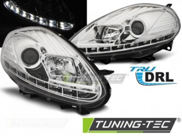 Scheinwerfer DRL LED Tagfahrlicht passend für Fiat Punto Evo Bj. 09-12 Chrom