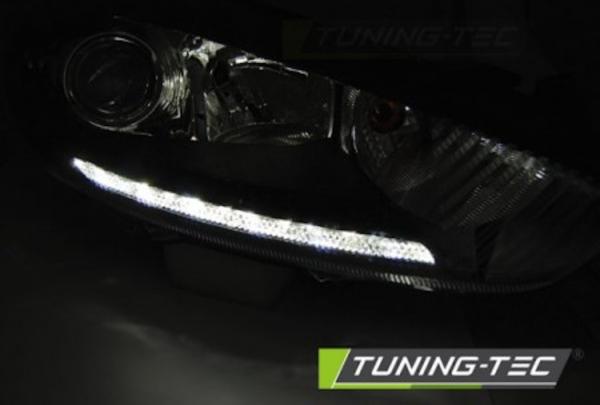 Scheinwerfer DRL LED Tagfahrlicht passend für Ford Fiesta MK7 Bj. 13-17 Schwarz