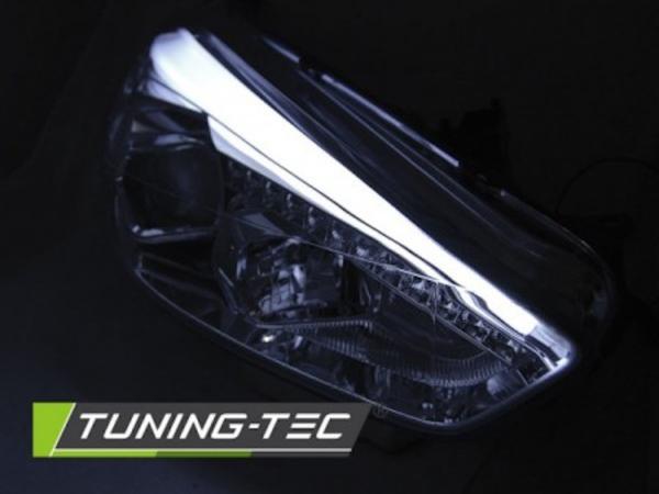 Scheinwerfer DRL LED Tagfahrlicht passend für Ford Focus 3 15-18 Chrom + dynamische Blinker