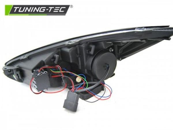 Scheinwerfer DRL LED Tagfahrlicht passend für Ford Focus 3 15-18 BLACK mit dynam Blinker