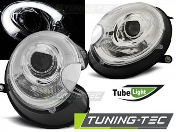 Scheinwerfer LED Tagfahrlicht Optik passend für Mini One Cooper Bj. 06-14 Chrom LTI