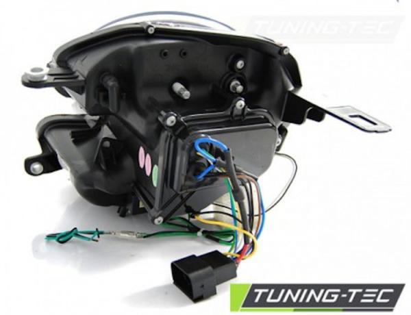 Scheinwerfer LED Tagfahrlicht Optik passend für Mini One Cooper Bj. 06-14 Schwarz LTI