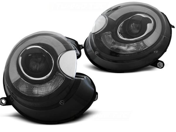 Scheinwerfer LED Tagfahrlicht Optik passend für Mini One Cooper Bj. 06-14 Schwarz LTI