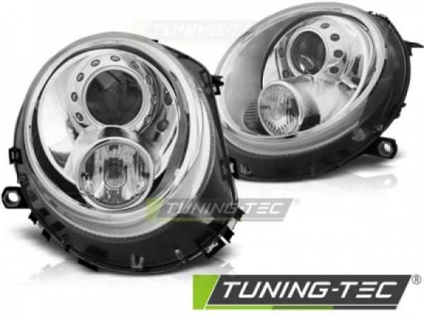 Scheinwerfer Klarglas passend für Mini One Cooper Bj. 06-14 Chrom
